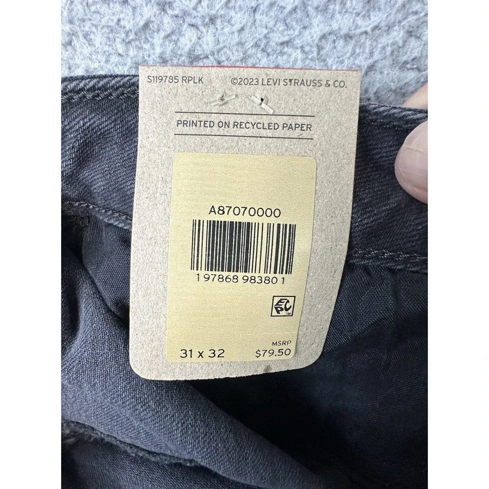 Levi's Superlow Bootcut Seamed Jeans Black 31X32 NWT